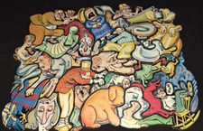 EARLY ORIG PKG VTG 1964 CADACO FIGMENTS  2 COMPLETE 24 pc CLUSTER PUZZLE JUMBLE