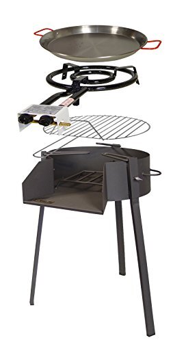 Barbacoa Redonda Mas Kit En Oferta Imex El Zorro 71586 Kit Barbacoa Redonda, Negro, 50X61X75 Cm