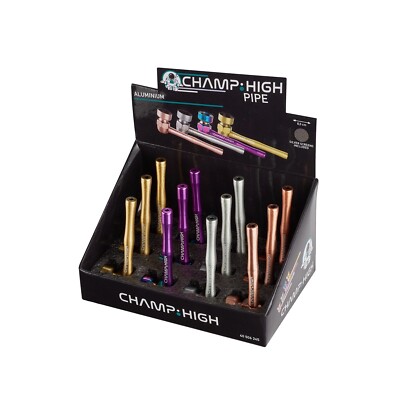 12x Alupfeife Champ HIGH - Tobacco Pipe 85mm - 4 Farben