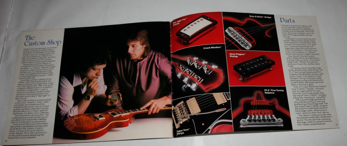 ギブソンパンフレット 1983 GIBSON GUITARS CATALOG LES PAUL SG | eBay