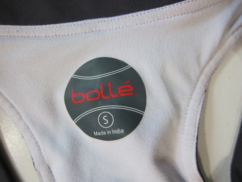 Bolle' Gris Elastizado Incorporado Sujetador Espalda Yoga Correr Entrenamiento Top Camisa Mujeres Pequeño  - Imagen 3 de 9