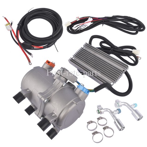12VDC Scroll Type Auto AC Compressor POE Oil RL68H For Car Truck Bus | eBay