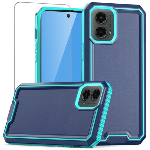Für Motorola Moto G 5G 2024 Hülle PC + TPU Stoßfest Impact Cover + Hartglas - Bild 18 von 25