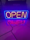 Neon Multi-Color Led Open Sign - 22" x 8.25" Programmable Border Colors