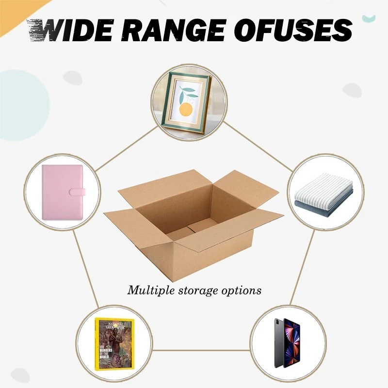 8x6x4 Inch Shipping Boxes Heavy Duty Cardboard Moving Storage Box Pack of 10 25 - Image 4 of 4