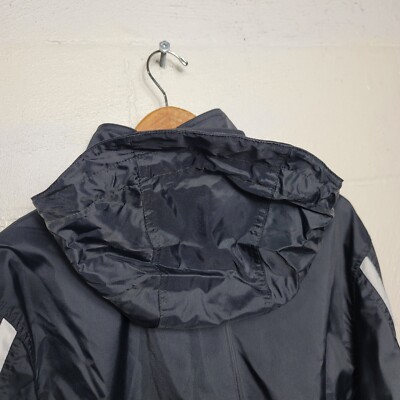 Vintage 90s Y2K Nike Black Tag Lined Full Zip Stripe