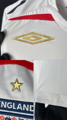 England vintage home 2007-2009 football shirt jersey soccer Umbro