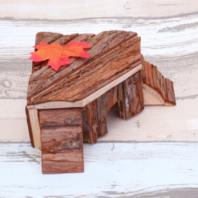 Maison mode en bois massif hamster jouets et accessoires déco habitat