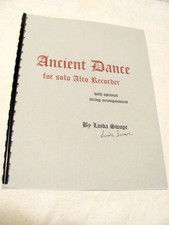 Ancient Dance for solo ALTO RECORDER with opt. guitar acc. by Linda Swope