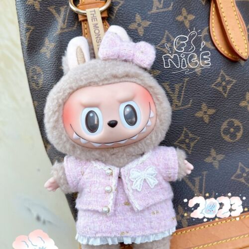 POP MART LABUBU The Monsters Plush Cute Skirt Jumpsuit Set Doll Clothes No Toys - Picture 23 of 33