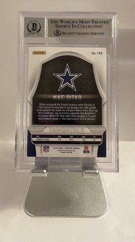 Mike Ditka Beckett, certified graded 10 autograph card - Picture 2 of 2