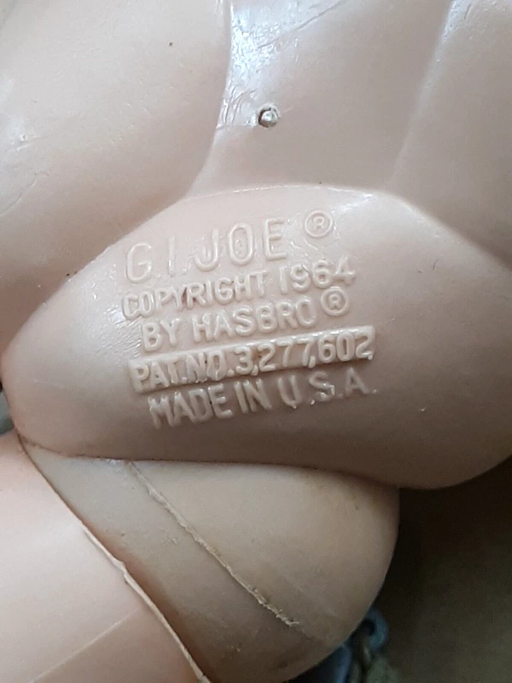 Figura de acción GI Joe 1964 vintage cuerpo/cabeza 1967 ojos azules Hasbro 12" Foto 2 de 4