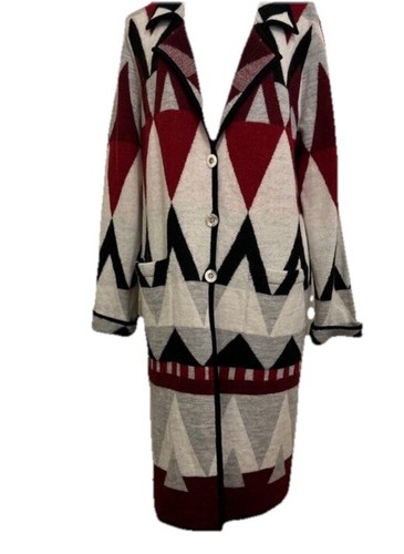 2 Peruvian Connection Surabaya Baby Alpaca Knit Coat NWT L $495 - Picture 2 of 12