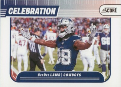 CeeDee Lamb 2024 Score Celebration #C-CLB Dallas Cowboys Insert Card | eBay
