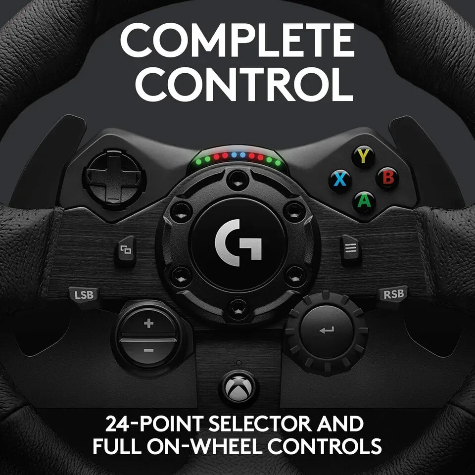 Logitech G923 Racing Wheel and Pedals for Xbox Series XS, Xbox One and