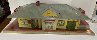 Vintage Marx Train Tin Toy Glendale Depot Train Station O Gauge