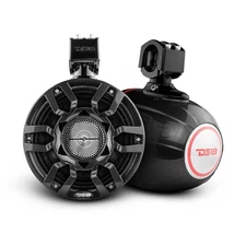 DS18 CF-X8PRO 8" Tower Speakers with Hybrid Mid-Range & Driver - RGB LED Lights