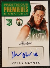 2013-14 PRESTIGE KELLY OLYNYK PRESTIGIOUS PREMIERES SIGNATURES RC AUTO!! 