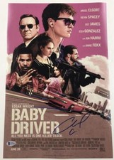 ANSEL ELGORT SIGNED 12X18 BABY DRIVER PHOTO AUTHENTIC AUTOGRAPH BECKETT COA