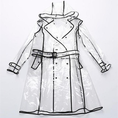 Fashion Transparent Raincoat Runway 