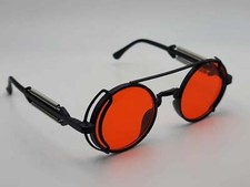 Steampunk Goggles Glasses Round Sunglasses Emo Retro Vintage