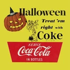 Halloween Coke Coca cola vintage High Quality Metal Magnet 4 x 4 inches 9294