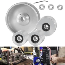 Belt Grinder 2" x 72" Wheel Set For Knife Grinders Complete Idler Tracking Wheel