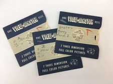 3 Vintage Sawyer's View-Master Reels 216 217 218 Knott's Berry Farm Ghost Towns