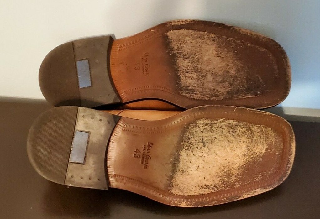 Vero Cuoio Lav Artigiana Aldo Tan Leather Oxfords Mens Size 43 Shoes Italy US 10 Vero Cuoio Lav. Artigiana Aldo Tan Leather Oxfords Men main image 4