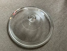 Casserole Lid 9.5” Diameter Made In Mexico Clear Glass Lid See Pics