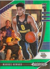 2020-21 Panini Prizm Markus Howard #80 Green Prizm SP RC