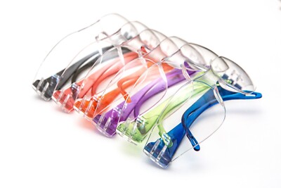 JustForKids EyePro ANSI Z87.1 EN166 Certified Kids goggles, Youth Size, 6 Pairs