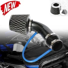 76mm 3" Car Cold Air Intake Filter Induction Kit.Pipe Power Hose System Aluminum