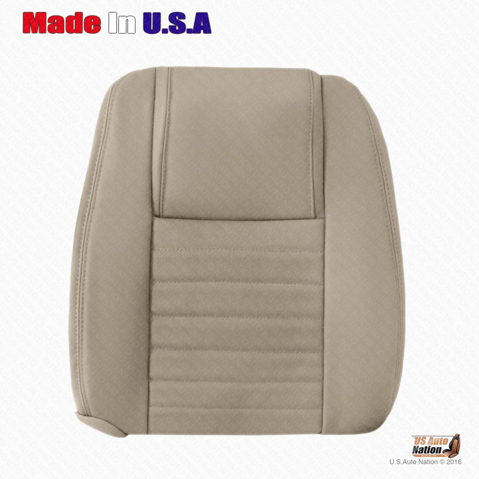 Cubierta inferior y superior de cuero perforado tostado para Ford Mustang 2005 2006 2007 Driver Foto 3 de 4