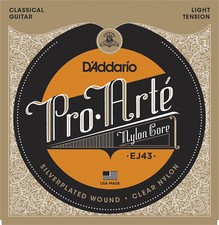D'Addario EJ43 Pro-Arte Nylon classical guitar strings, Light Tension