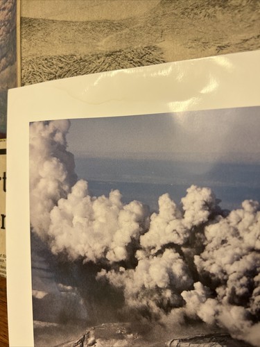 Mount St. Helens Eruption Book newspapers photos Volcano Shot Glass Paper Weight - Picture 5 of 12