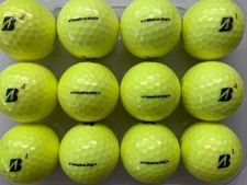 12 BRIDGESTONE TOUR BRX YELLOW GOLF BALLS  "PEARL GRADE"   LAKE BALLS  FREE P&P