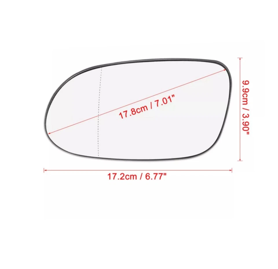 For Mercedes-Benz SLK320 SLK230 SLK32 Heated Mirror Glass w/ Backing Left Side Foto 4 de 4