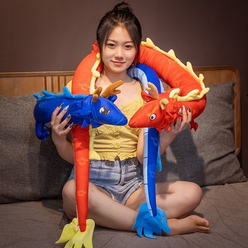 220CM Plush Toys Stuffed Dragon PLush Dolls Animal Pillow Gift for Boy Kids - Picture 4 of 17