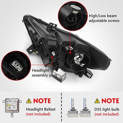 Right Passenger Side HID Headlight For 2015-2022 Ford Mustang FR3Z-13008-J - Picture 2 of 5