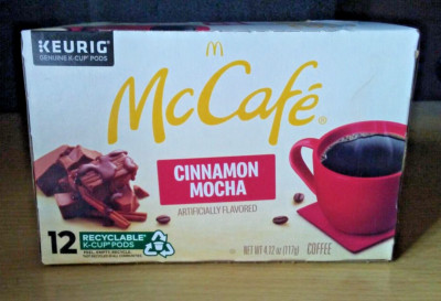 Rare Lot 12 Kcup McCafe Cinnamon Mocha Pod Coffee July4 Roast Brew Gift FreeShip