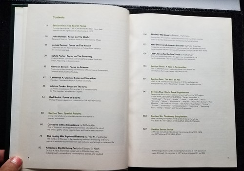 1977 The World Book: Year Book, (Hardcover) take a look back at events from 1976 - Picture 5 of 9