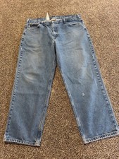 Carhartt B160 Men Jeans Size 42 Blue Denim 42X30 Bootcut Cotton