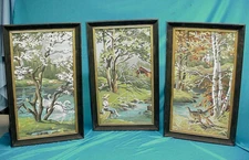 3 Paint By Number SEASONS Picture Craft Master Painting Pheasant Fishing Swan