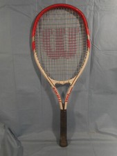 Wilson Federer Tennis Racquet Racket White Red used