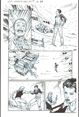 ANDRE COELHO SUICIDE SQUAD: AMANDA WALLER INK ART-1ST APP. KRIGER-3, PAGE 37!