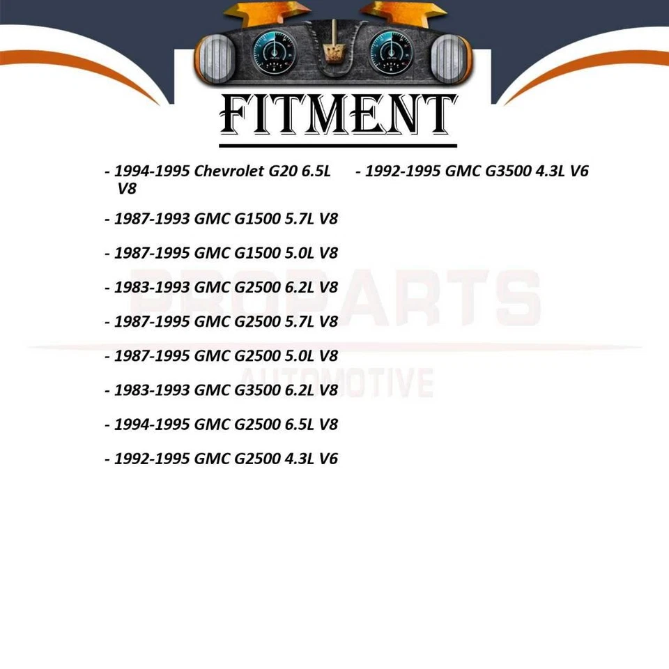1 件动力转向泵适用于 1983 - 1993 雪佛兰 G20 6.2L — 第 3/4 张图片