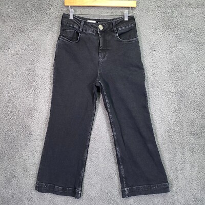 Pilcro Anthropologie Wide Leg Jeans The Skipper Women s 26 (28) High Rise Denim 