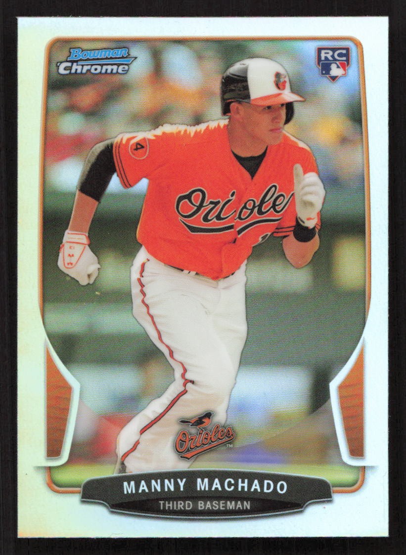 2013 Bowman Draft Manny Machado Chrome Refractors RC Rookie #4 Card - Quantity!