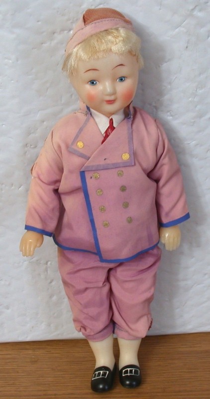 Vtg Russian USSR Soviet Moscow Toy Co. Estonian 1960s -70s Boy Doll Military